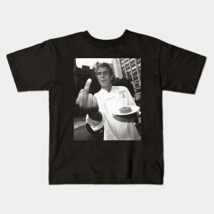 Anthony Bourdain middle finger Kids T-Shirt